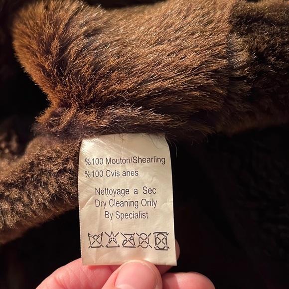Rizal rich brown shearling coat. Size 34 fits like a true small - Picture 10 of 13
